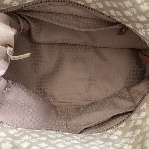 Kate Spade Classic Spade Stevie Canvas Bag  LARGE Purse Bag - Picture 5 of 7